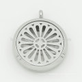 Beautiful flower hollow essential oil pendant necklace,perfume locket designs